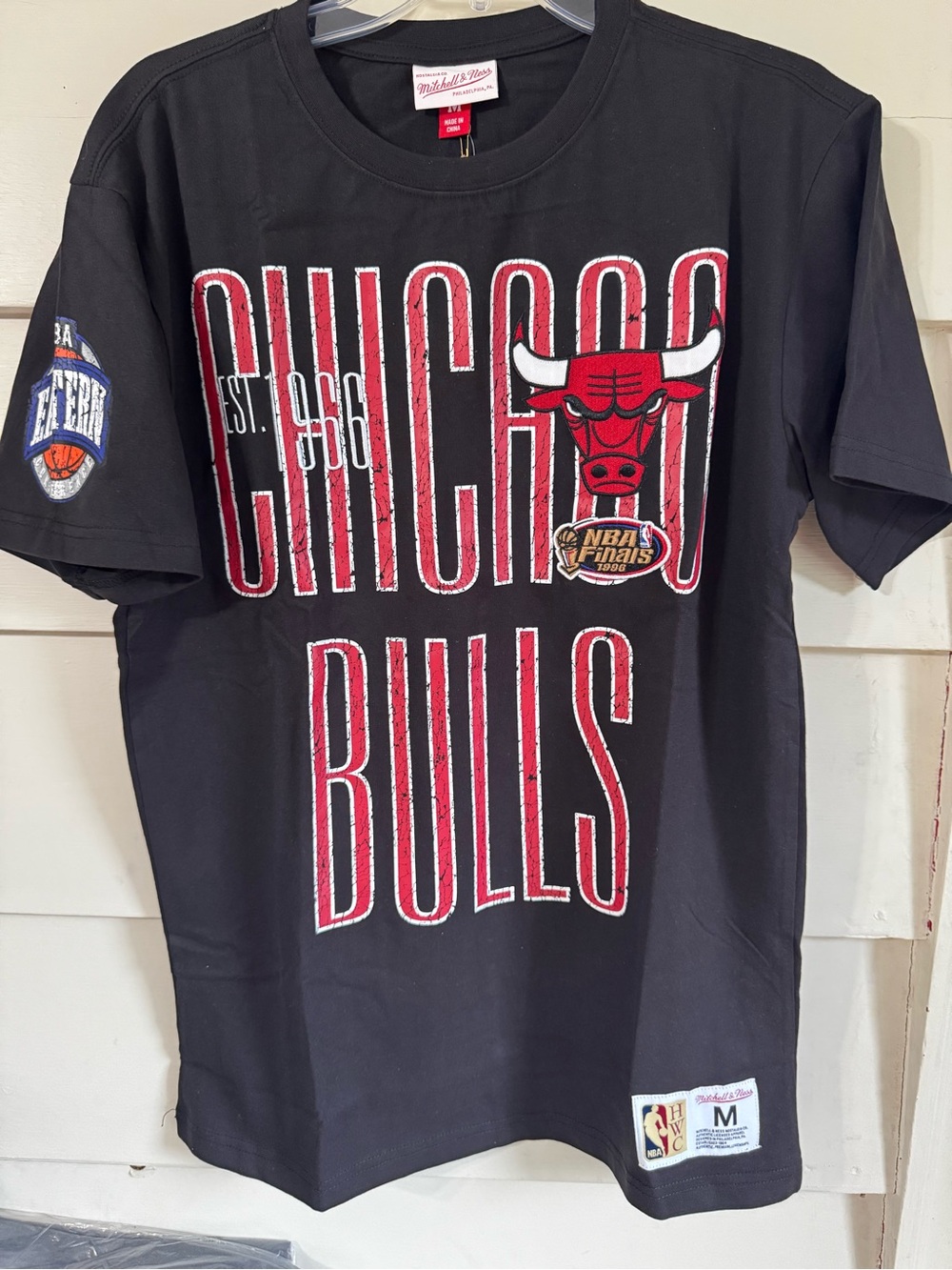 Chicago Bulls NBA Black Graphic T-Shirt